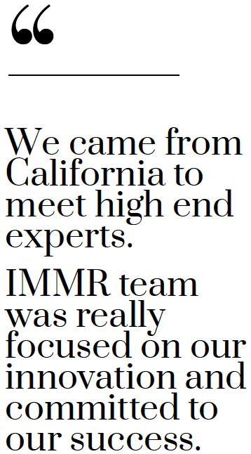 we came from california - IMMR