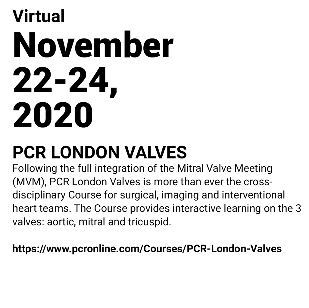 IMMR - PCR LONDON VALVES 2020